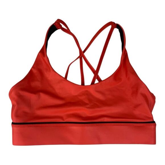 ZYIA women's size medium Red Sports Bra with Criss-Cross Straps heart back - Picture 1 of 7
